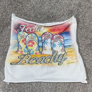 Colorful 'Feelin' Beachy' Graphic Top